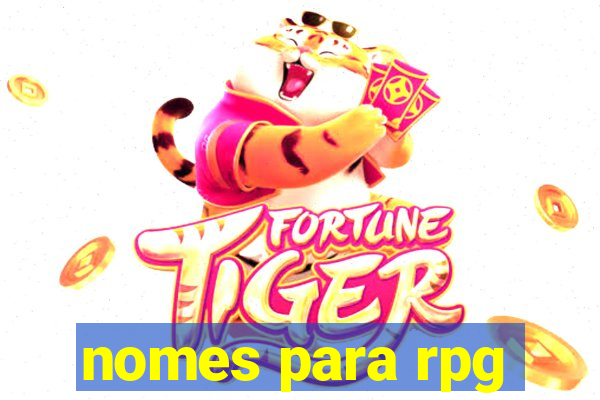 nomes para rpg